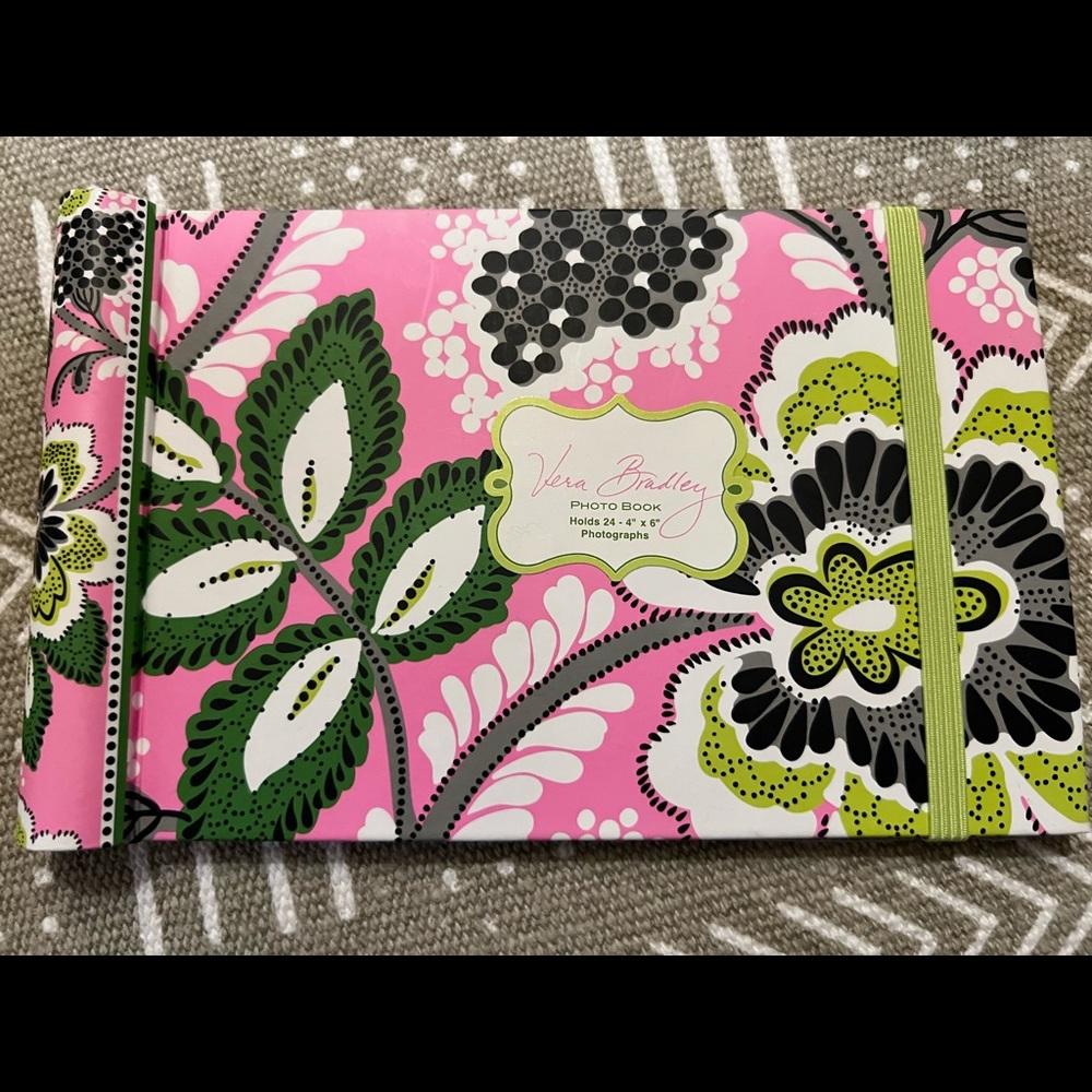 New Pink and Green Vera Bradley Photo Book
